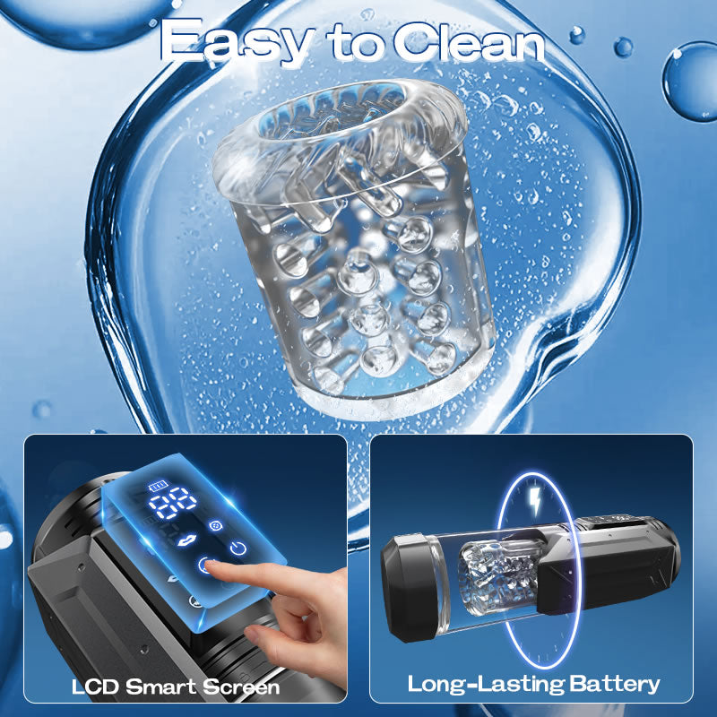 King -Powerful Suction 360° Deep Tight Wrapping Easy to Clean Masturbator Masturbation Cup