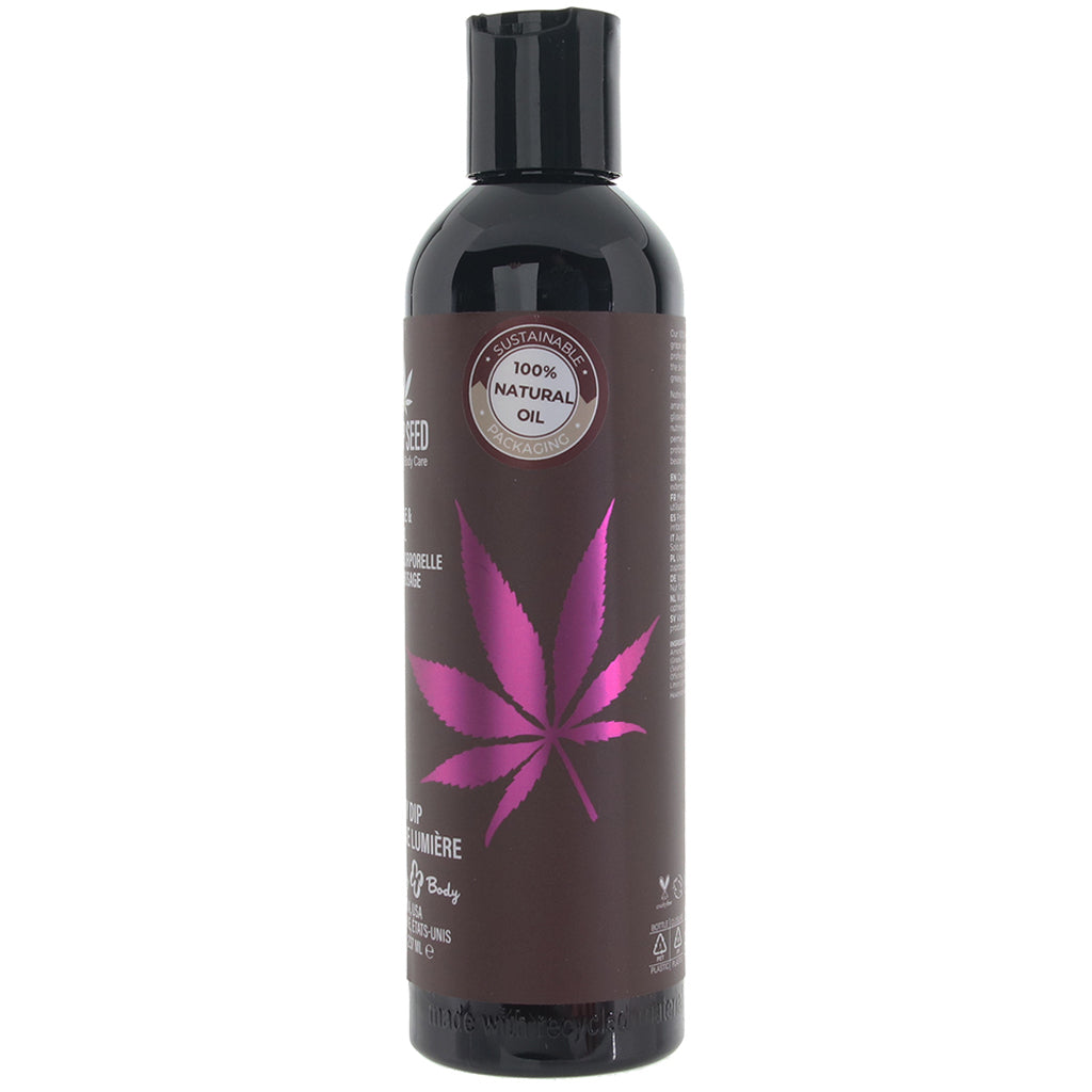 Hemp Seed Massage Oil 8oz/236ml in Skinny Dip Sensual Love > Massage
