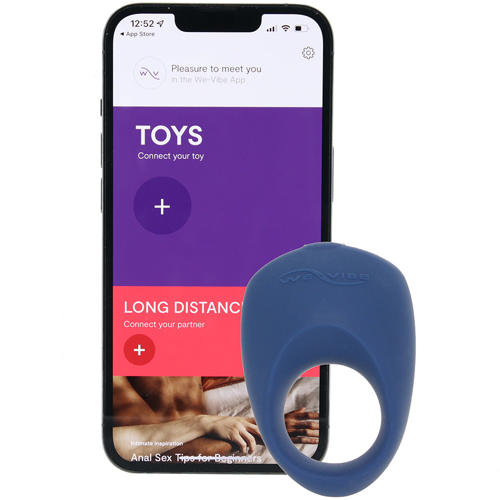 We-Vibe Pivot Vibrating Silicone Ring in Navy Cock Rings