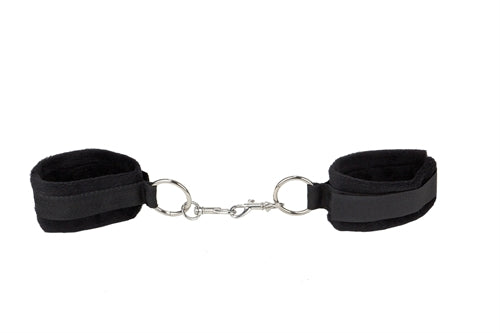 Ouch Velcro Black Cuffs – Adjustable Hand and Ankle Restraints