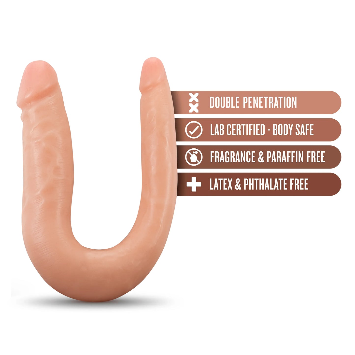 Dr. Skin Mini Double Dong – Soft Flexible Double Penetration Toy