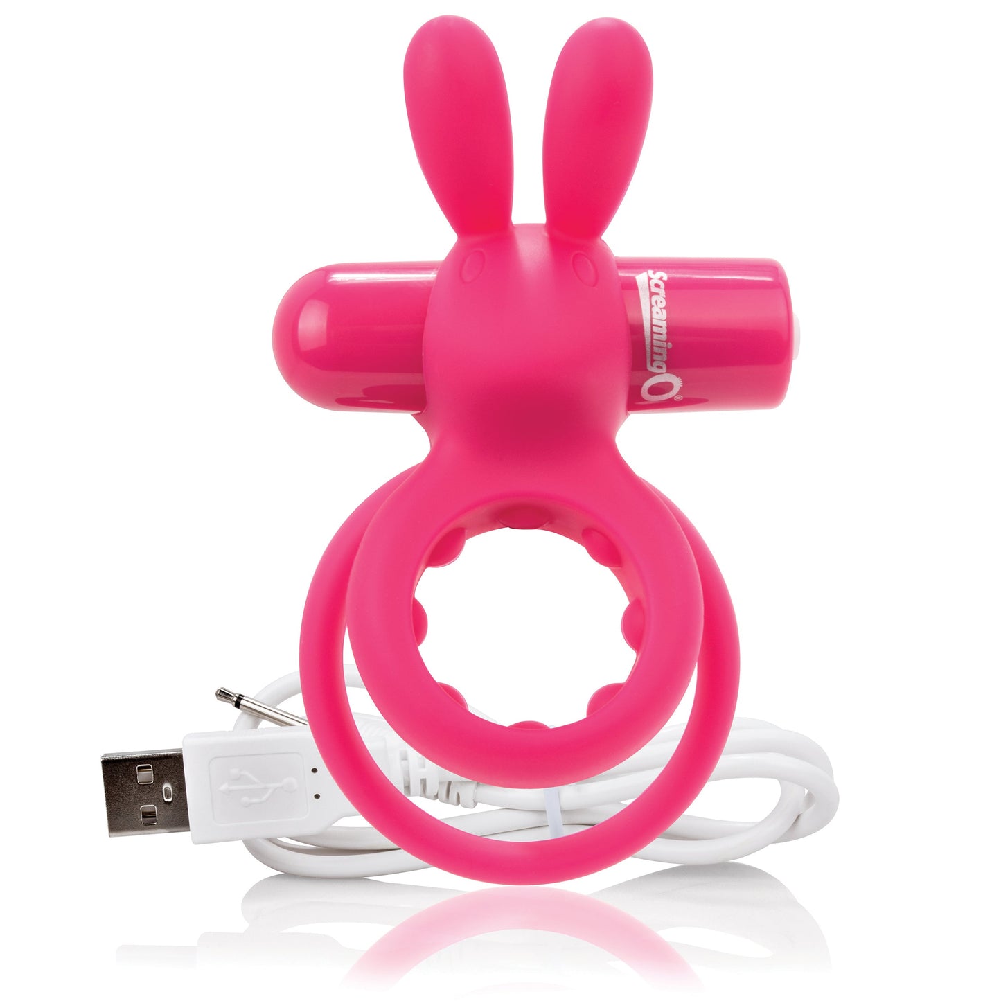 Charged Ohare – Rechargeable Double Cock Ring Rabbit Vibrator