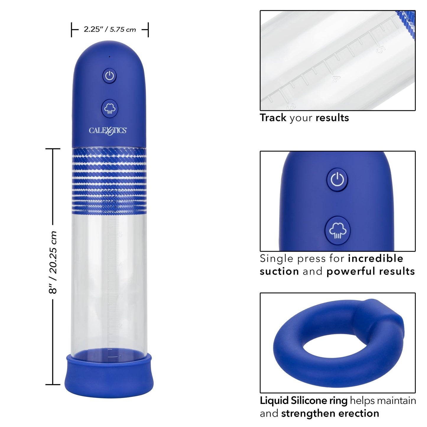 Admiral Rechargeable Automatic Pump Kit – Sleek Rechargeable Penis Pump