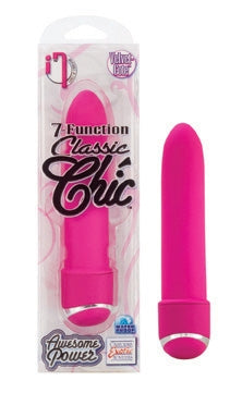7 Function Classic Chic Pink Mini Vibrator 4.25 Inch