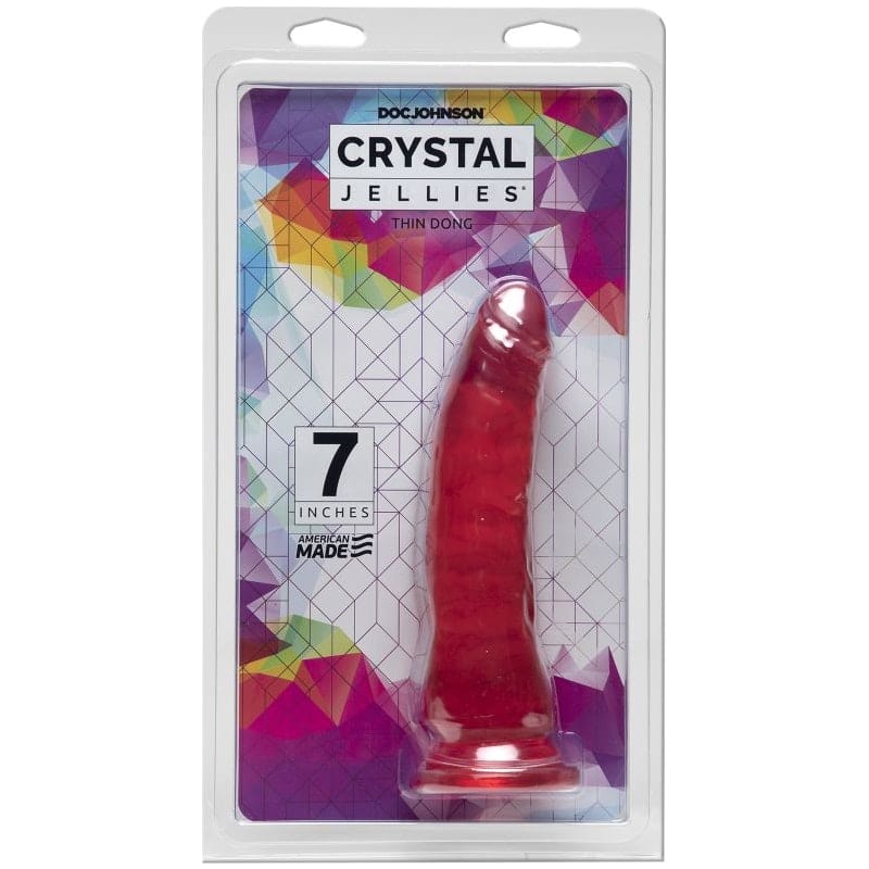 7 In Thin Dong Pink With Suction Cup Base For Pleasure