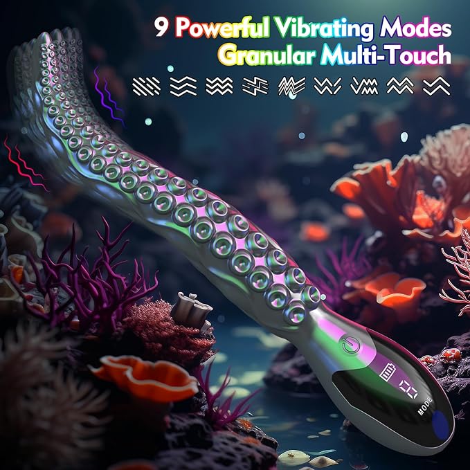Acmejoy - Octopus Tentacle Clitoral Lifelike Monster Vibrating Dildos Dildos