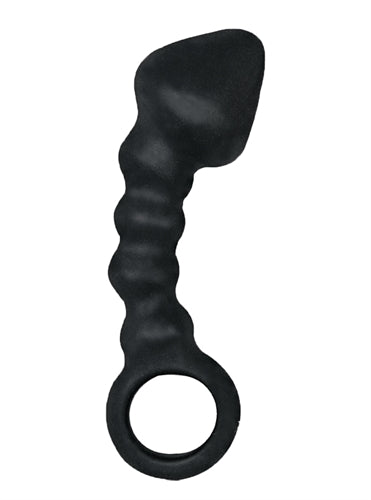 Nasswalk Toys Ram Anal Trainer (Black) – Waterproof Silicone Anal Beads 5.5 Inch