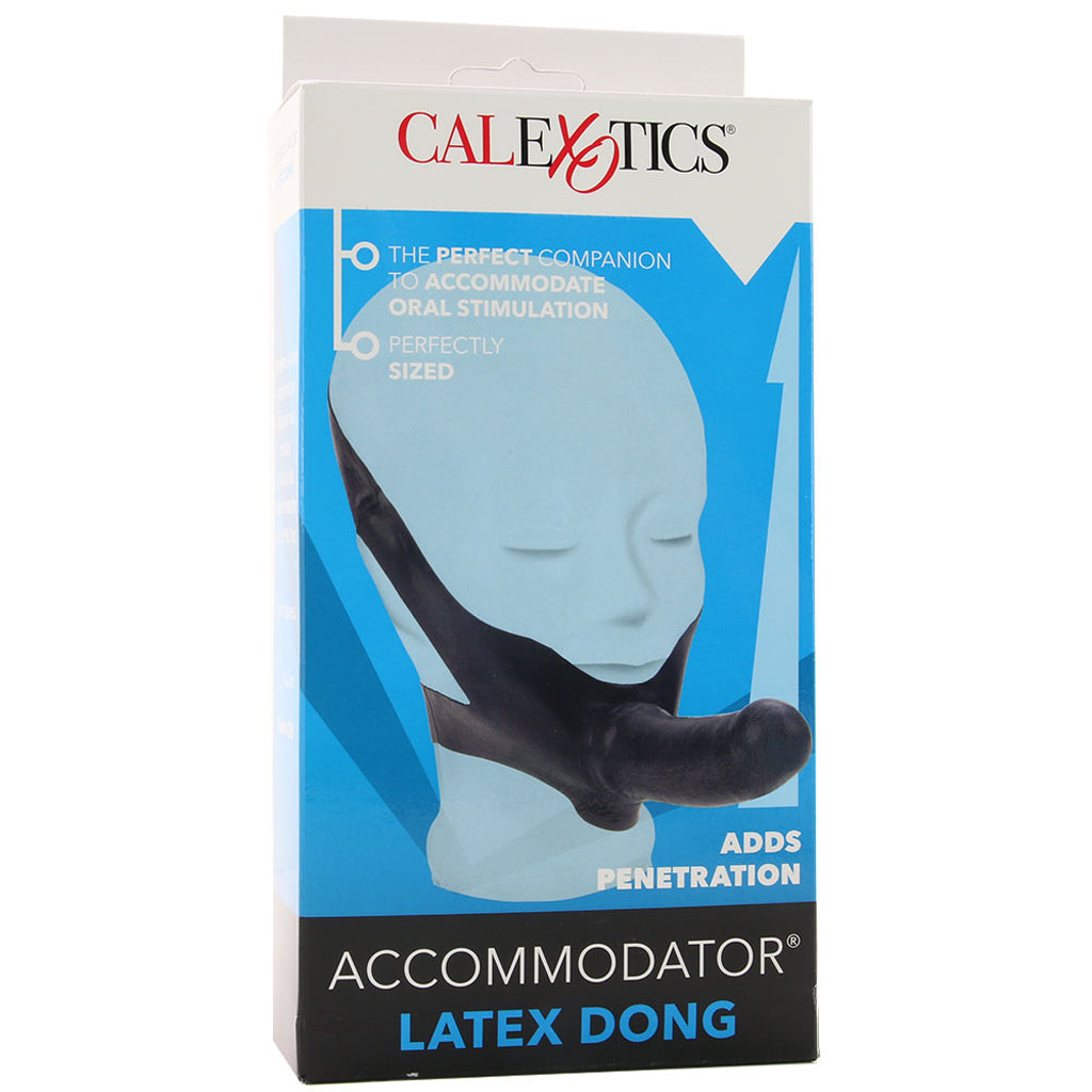 Accommodator Chin Strap-On Dildo in Black Dildo Sex Toys > Strap-On and Harnesses