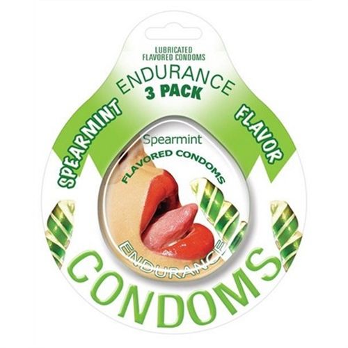 Endurance Condoms - Strawberry - 3 Pack