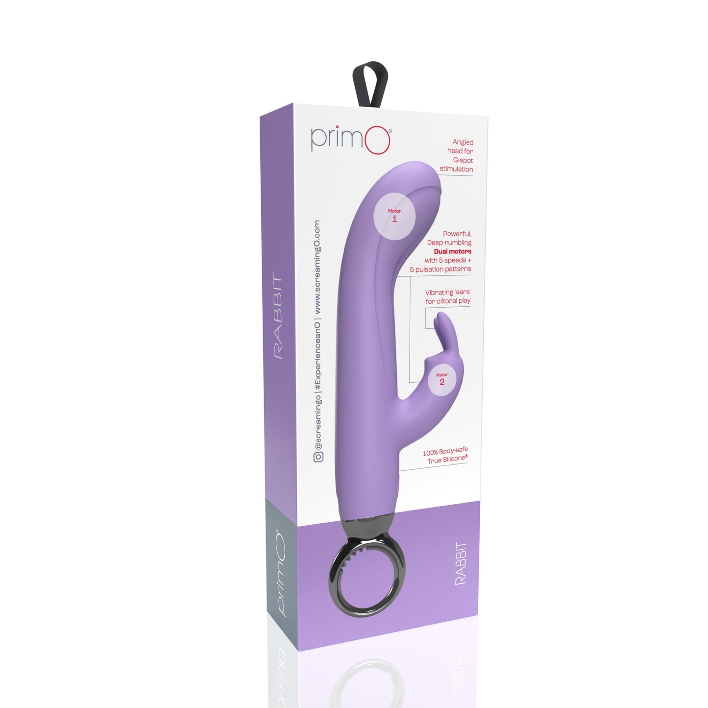 Screaming O PrimO Rabbit – 4.5 Inch Silicone Rabbit Vibrator with 5+5 Motor Settings