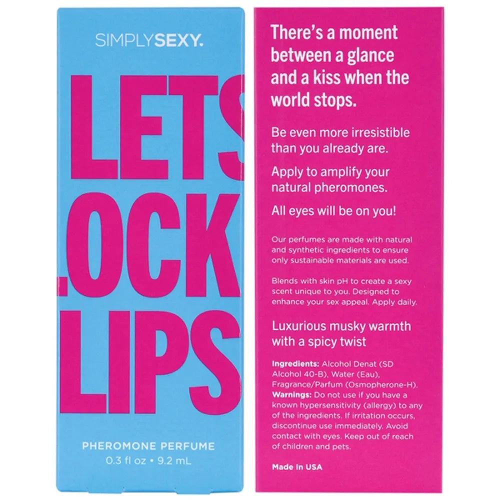 Simply Sexy Lets Lock Lips Pheromone Perfume – 0.3 Oz Fragrance