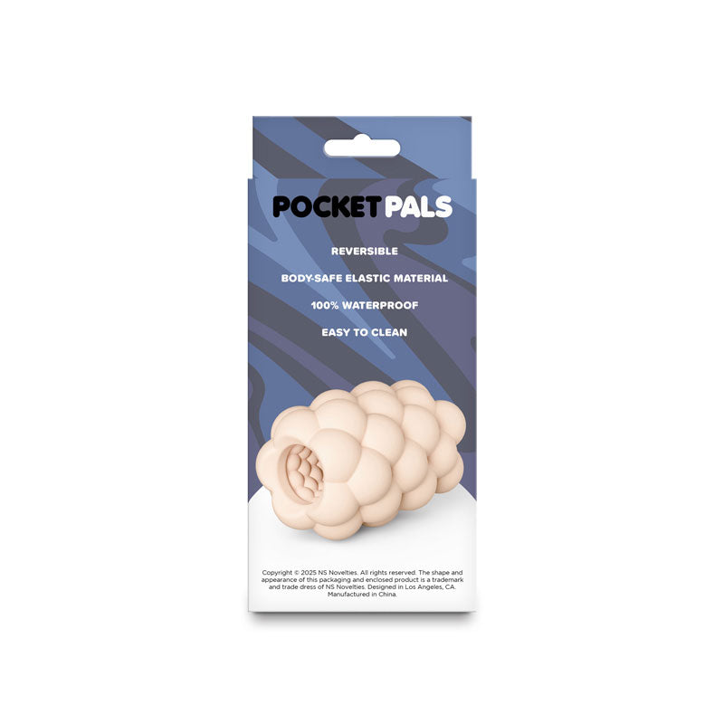 Pocket Pals Bubbles Mini Stroker – Travel-Friendly Reversible TPE Stroker