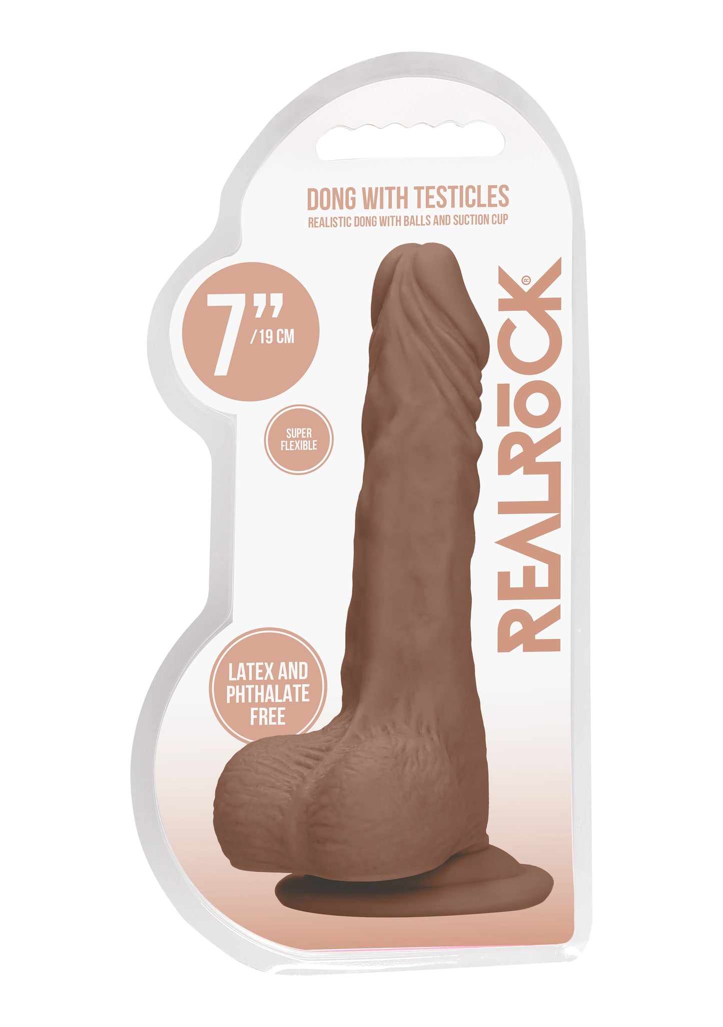 RealRock 7 Inch Dong with Testicles – Lifelike Dildo