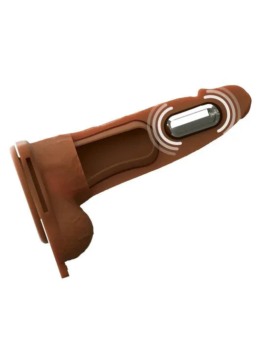 Fantasy X-Tensions Elite (Light) – 6 Inch Vibrating Hollow Silicone Strap-On