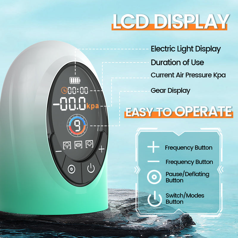 Source - Electric Vacuum and Water Penis Pump with LCD Display Penis Pumps