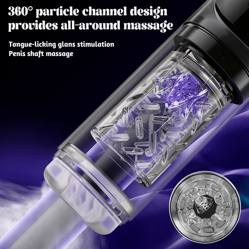 Vortex - 7 Suction 7 Rotation Stroker – 3D Real Feel Waterproof Hot & Cold Spa Suction Vacuum Pumps Masturbator Masturbation Cup