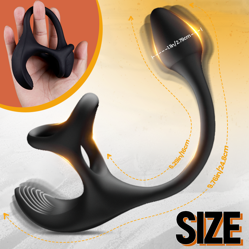 Zenith - Vibrating Anal Plug Prostate Massager with Penis Rings Penis Rings
