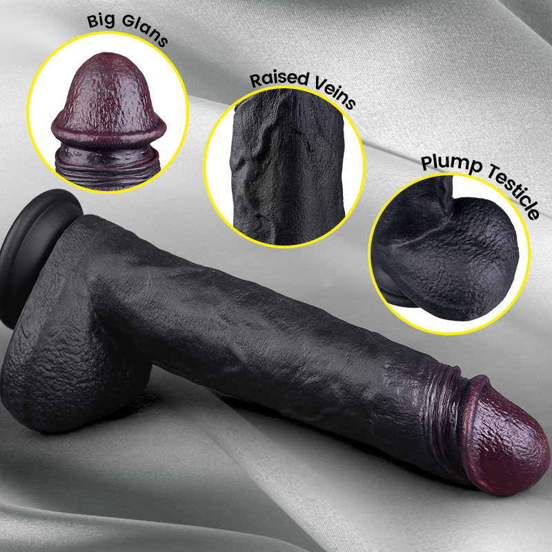 Maurice - 3 Thrusting 9 Vibration Heating Big Brown Dildo Tattooed Men Dildos