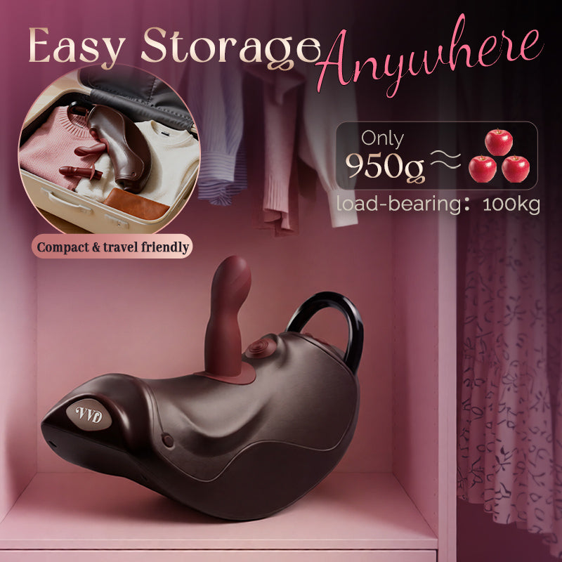 VVD Rider Air Riding Sex Machine - Thrusting Piston Dildo with Dual Vibrating Attachments | Hands-Free Cowgirl Style Dildos