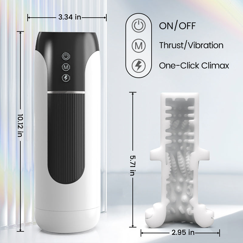 Saith - Wearable Thrusting Heating Masturbator Masturbation Cup