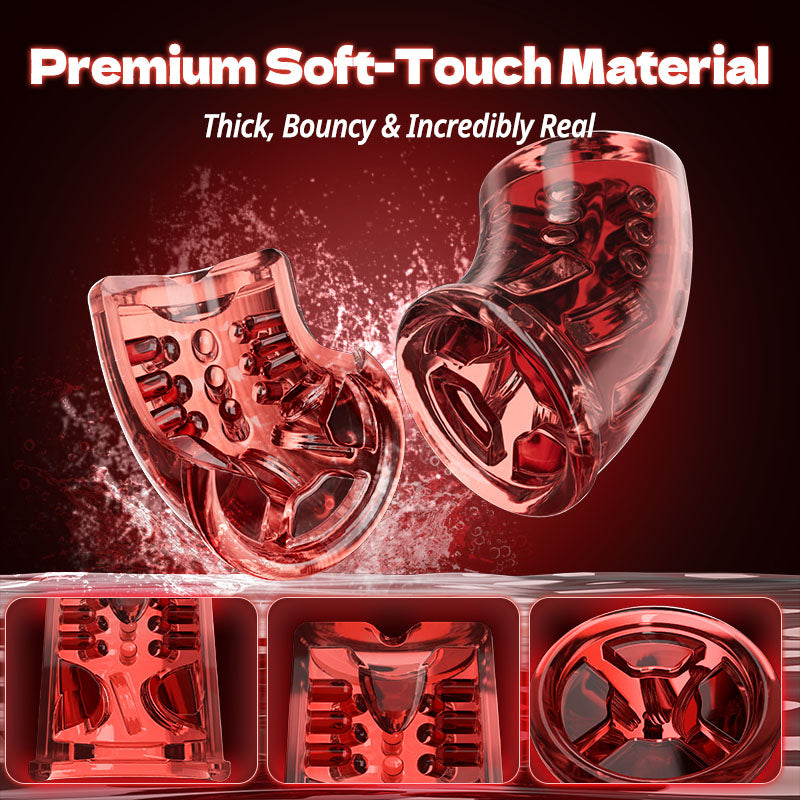 Terminator - Telescopic Rotating Male Masturbator - 9 Modes Sucking Thrusting with Handle Masturbation Cup