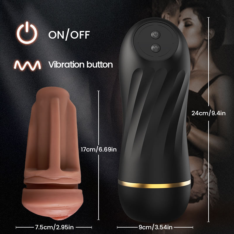 Scarlett Kiss - AcmeJoy 10 Vibration 360° Textured Massage Silent Immersive Male Stroker Masturbation Cup