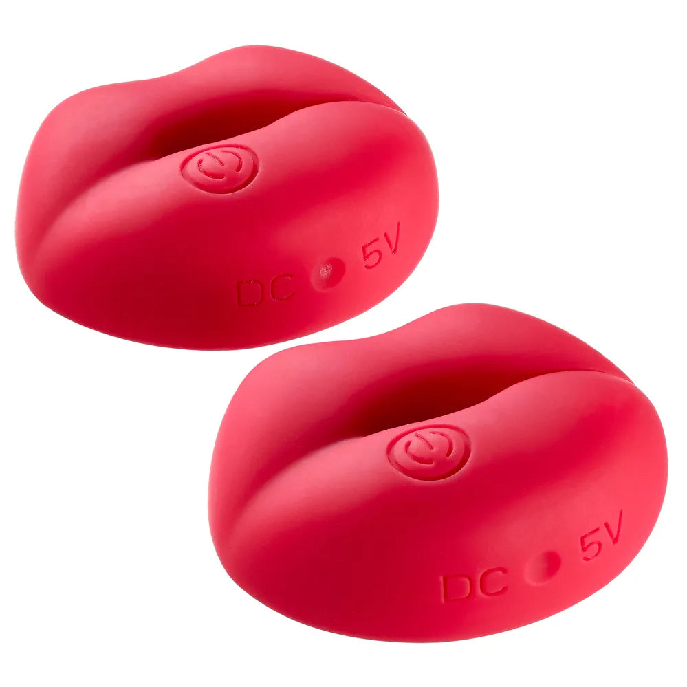 Cloud 9 Naughty Nips (Red) – Rechargeable Vibrating Nipple Clamps