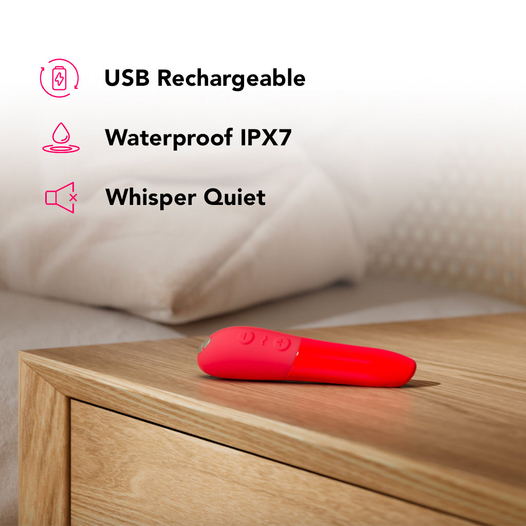 We-Vibe Tango X Power Play Bullet Vibe in Cherry Red Vibrators > Bullet and Egg Vibrators