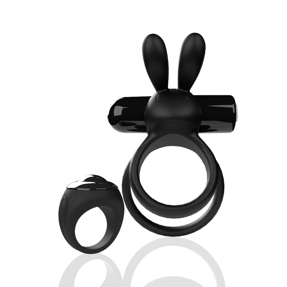 Ohare XL (Black) – Rechargeable Waterproof Remote Control Rabbit Vibrator