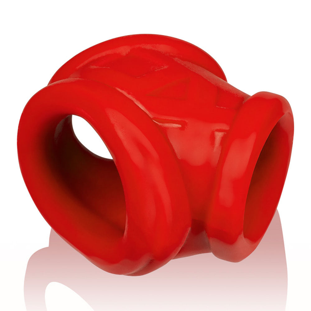 OxBalls Oxsling (Red Ice) Silicone Power Sling – Durable Silicone Cock Sling