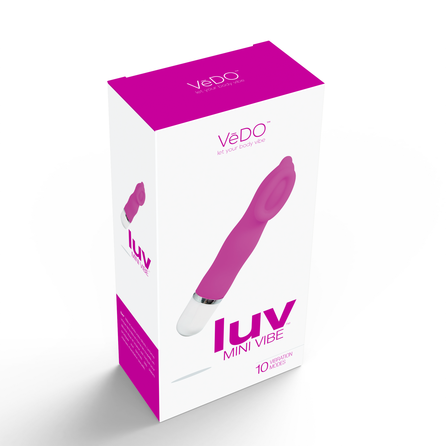 Luv Mini Vibe Hot in Bed Pink Clitoral Massager Toy Compact