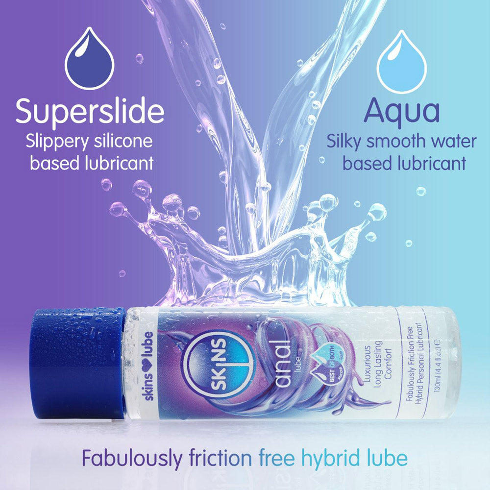 Skins Anal Hybrid Silicone And Waterbased Lubricant 130ml