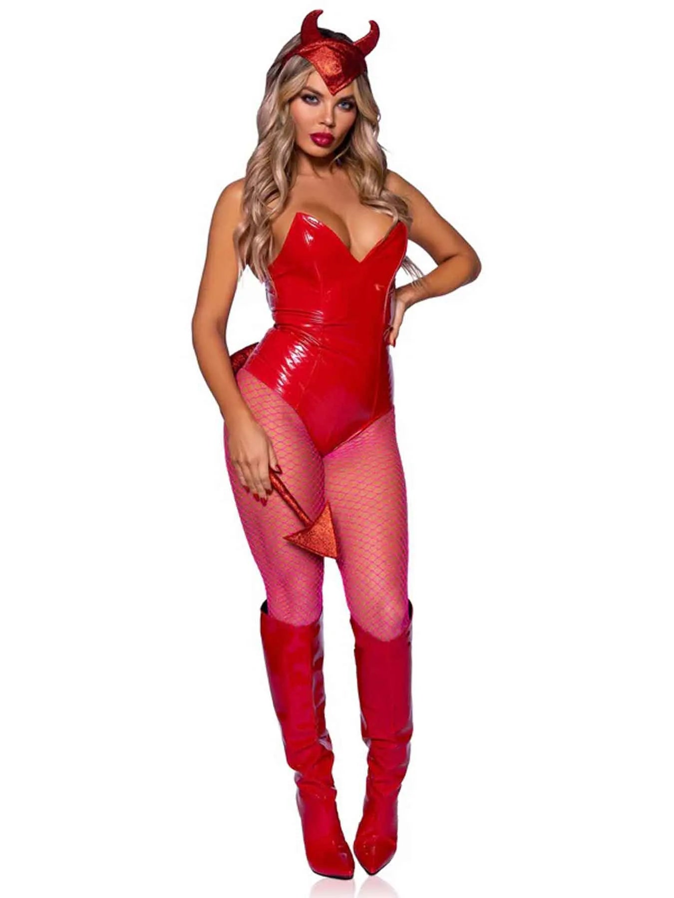 Leg Avenue Devil Horns Headband and Tail Set – Costume Accessories