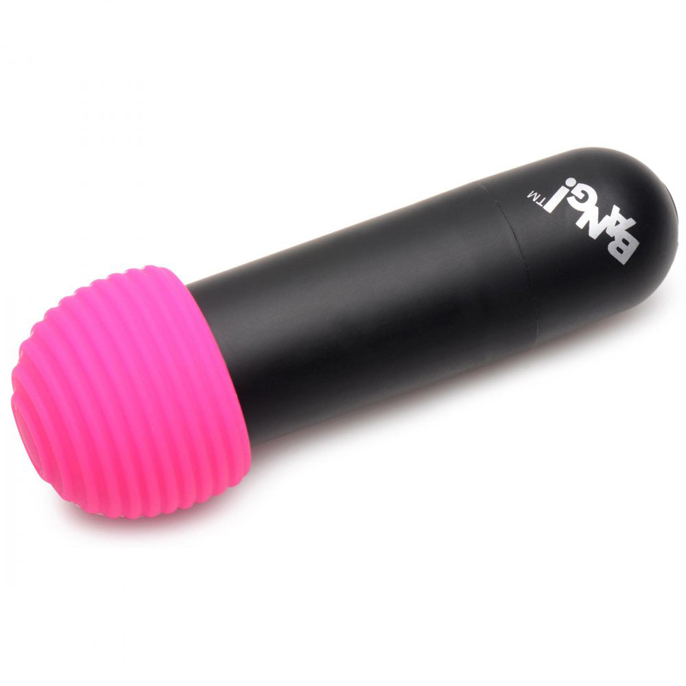 Bang! Bullet Vibrator with 4 Glow-in-the-Dark Attachments, Waterproof Silicone, 7 Vibration Patterns