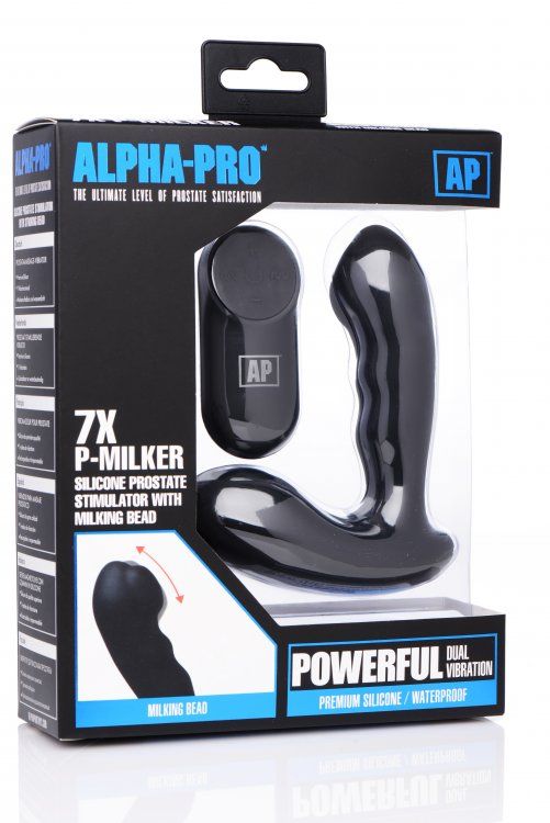 7x P-Milker Silicone Prostate Stimulator with Milking Bead – Silicone Prostate Massager