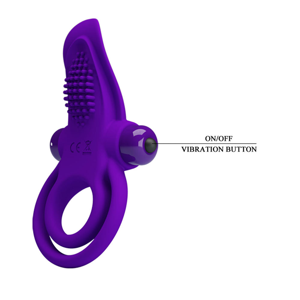 Vibrant Rabbit Cock Ring – Silicone Vibrating Penis Ring