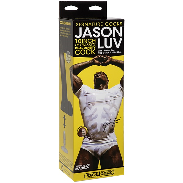 Signature Cocks Jason Luv 10 Inch ULTRASKYN Cock with Removable Suction Cup – Realistic Dildo