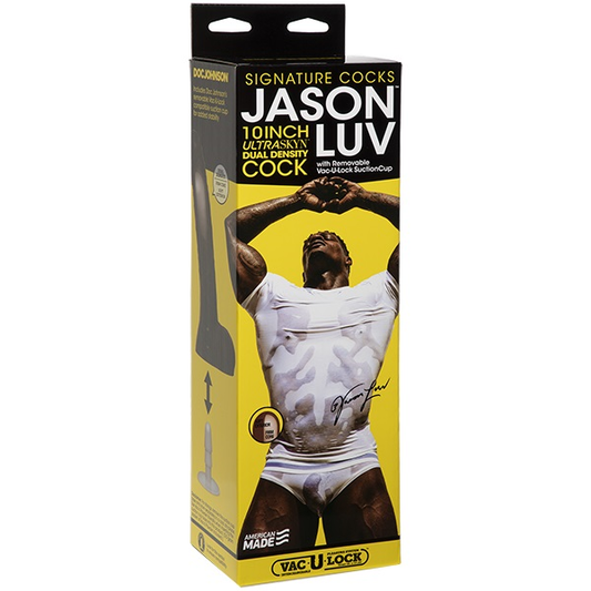Signature Cocks Jason Luv 10 Inch ULTRASKYN Cock with Removable Suction Cup – Realistic Dildo > Dildos > Performer Replica