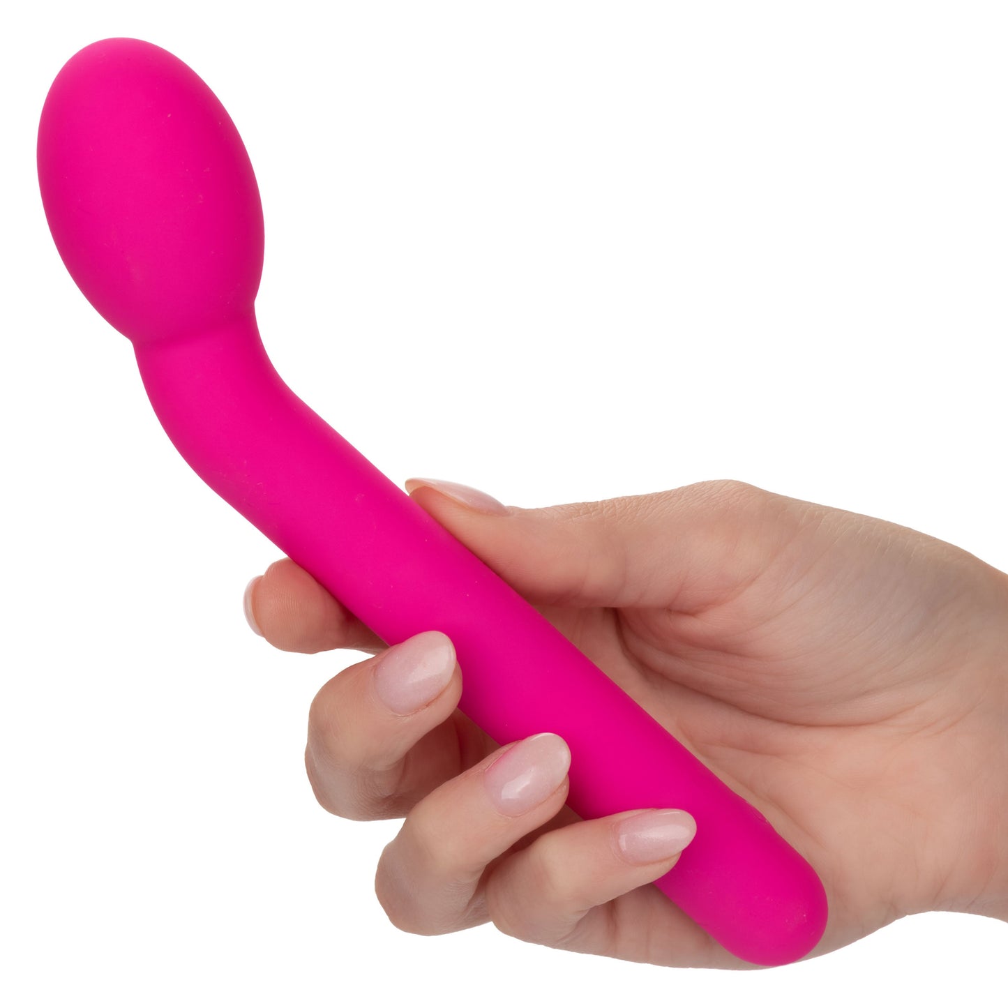 Bliss Liquid Silicone Tulip Vibrator in Pink with 10 Speeds and Rechargeable