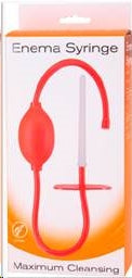 Enema Syringe – Durable Soft Pump and Hose with Double-Sided Plastic Tip for Anal and Vaginal Use