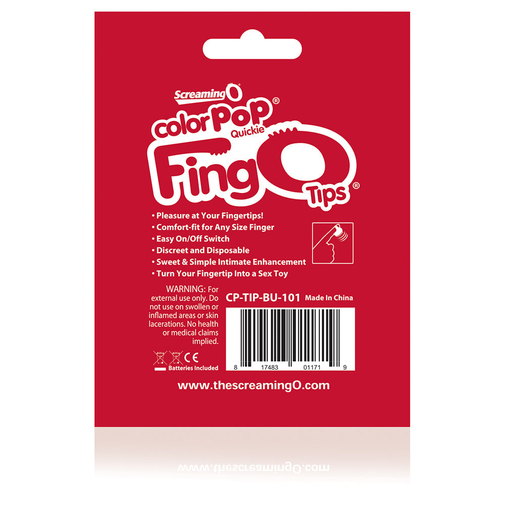 Colorpop Quickie Blue FingO Tips Mini Vibrator