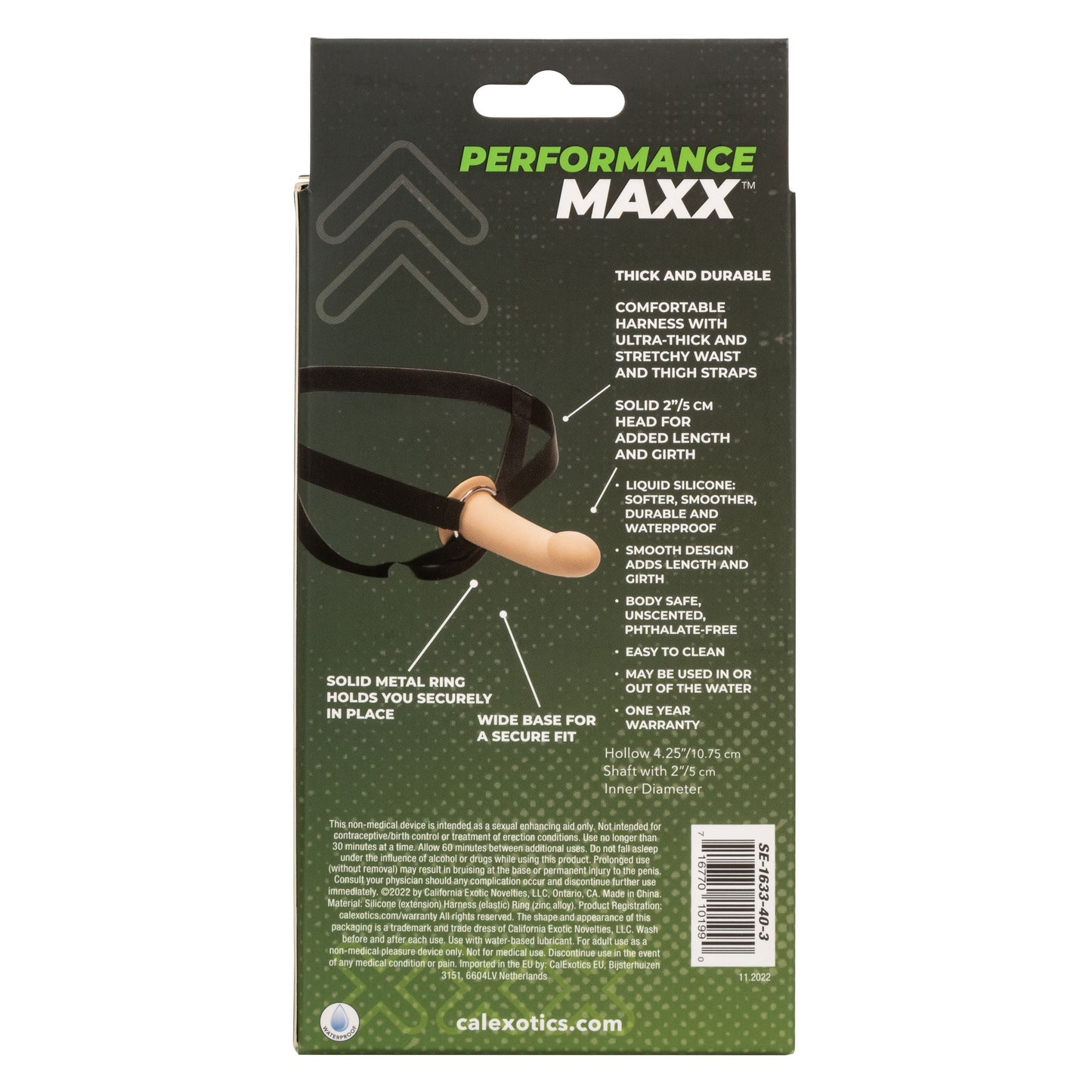 Performance Maxx Extension With Harness Ivory 2 Inch Length Adding Sleeve and Ultra-Thick Supportive Straps