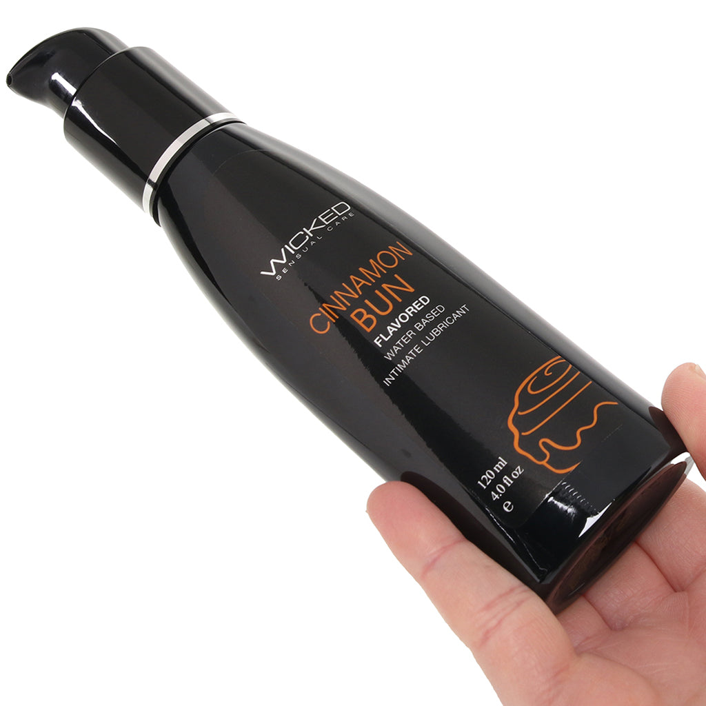 Aqua Flavored Lube 4oz/120ml in Cinnamon Bun Lubes and Lotions > Flavored Sex Lubes