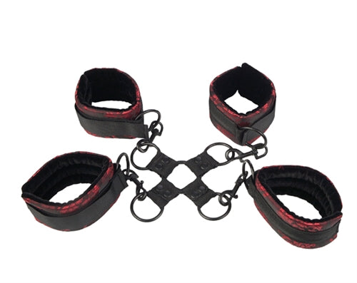 Scandal Adjustable Hog Tie (Red and Black) – Plush Restraint