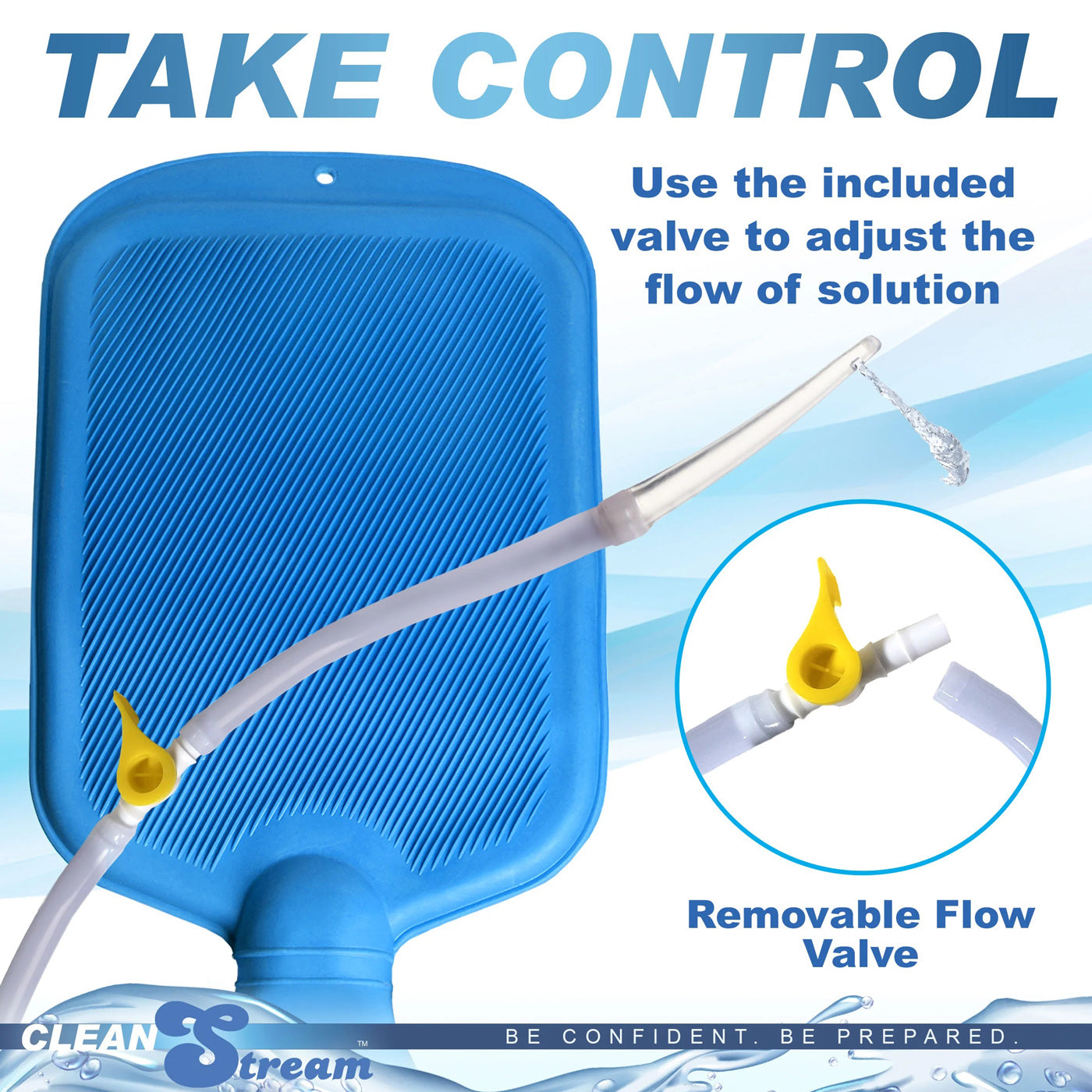 Deluxe Shower Enema Bag and Nozzle Kit