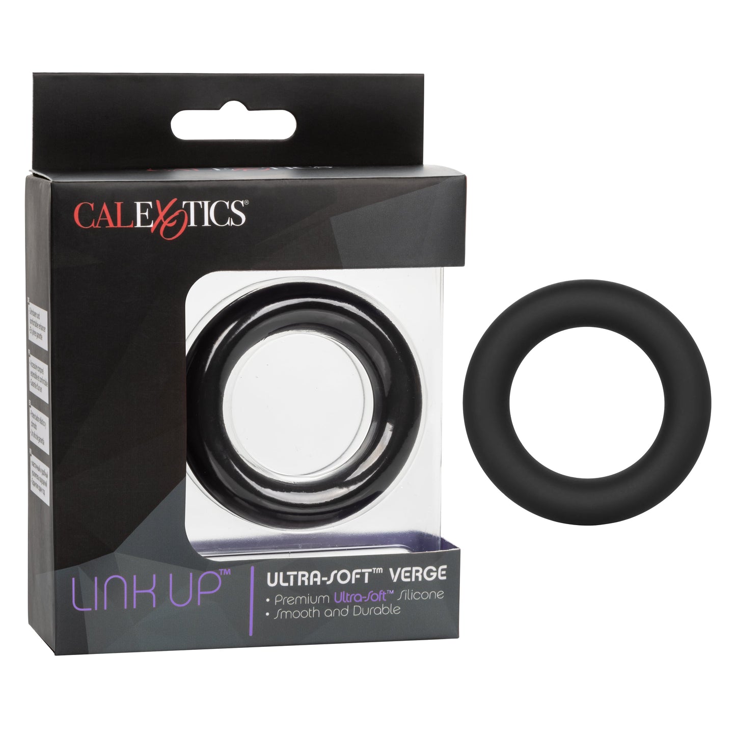 Link Up Ultra-Soft Verge Black Premium Silicone Stretchy Enhancer Ring