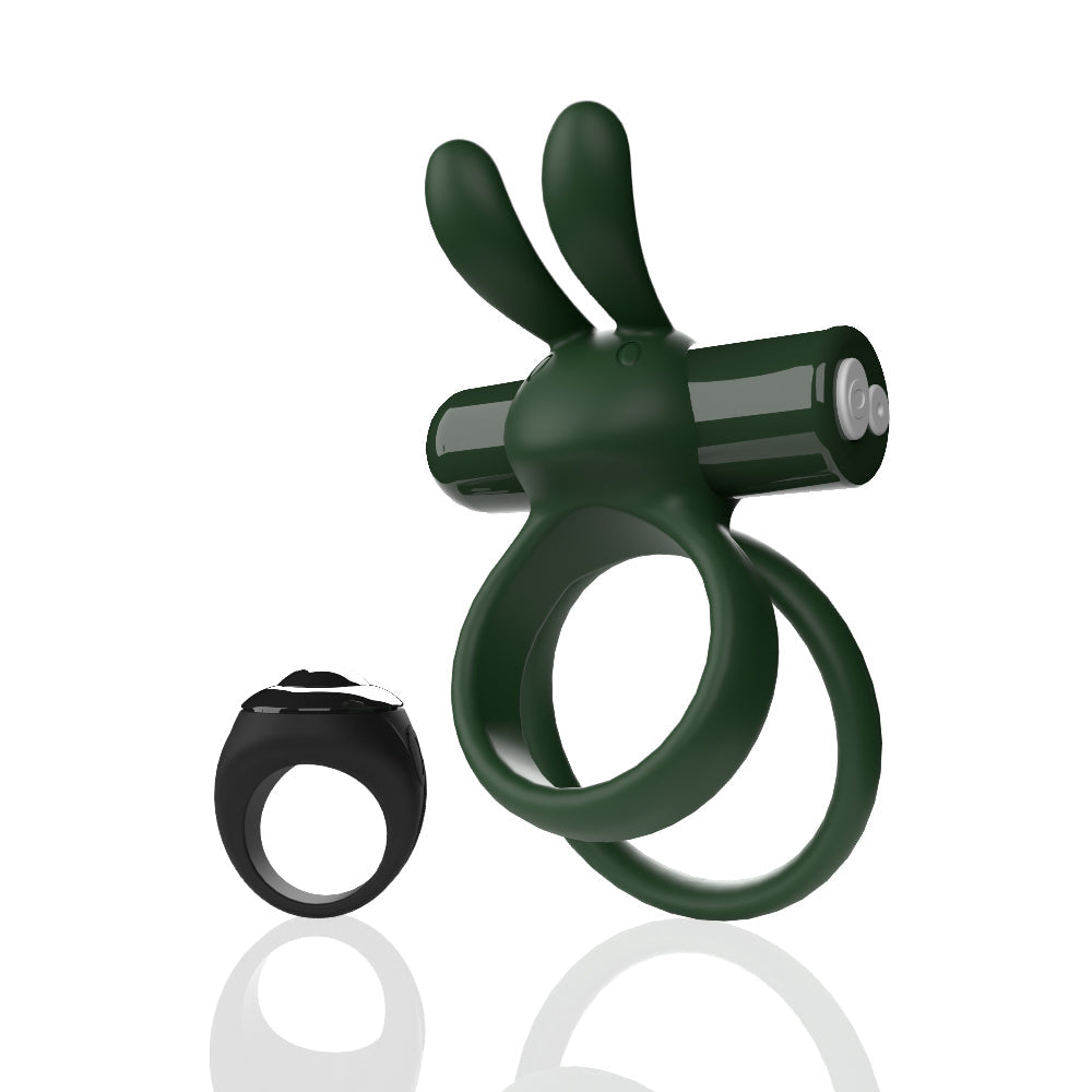 Ohare XL (Green) – Rechargeable Waterproof Remote-Controlled Rabbit Vibrator with Double-Ring Design