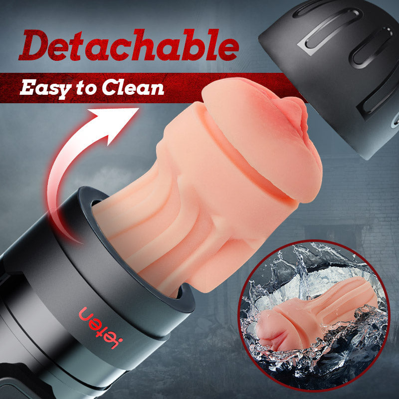 Flash - 10 Vibrating Male Masturbator Stroker With Voice Mode, APP Control Masturbation Cup