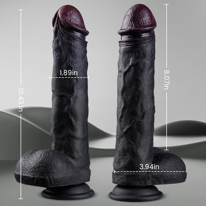 Maurice - 3 Thrusting 9 Vibration Heating Big Brown Dildo Tattooed Men Dildos