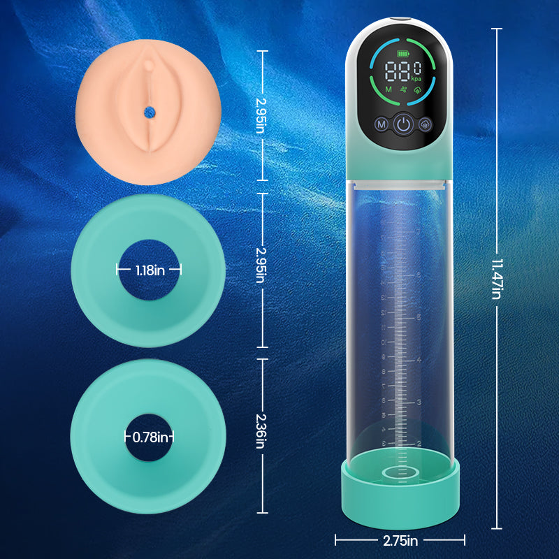 GigaGrow- Acmejoy 5 Suction & Manual Air Pressure 2 IN 1 for ED Treatment Penis Pump Penis Pumps